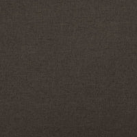 Cassapanca Pieghevole Marrone Scuro 76x38x38 cm in Simil Lino 338814