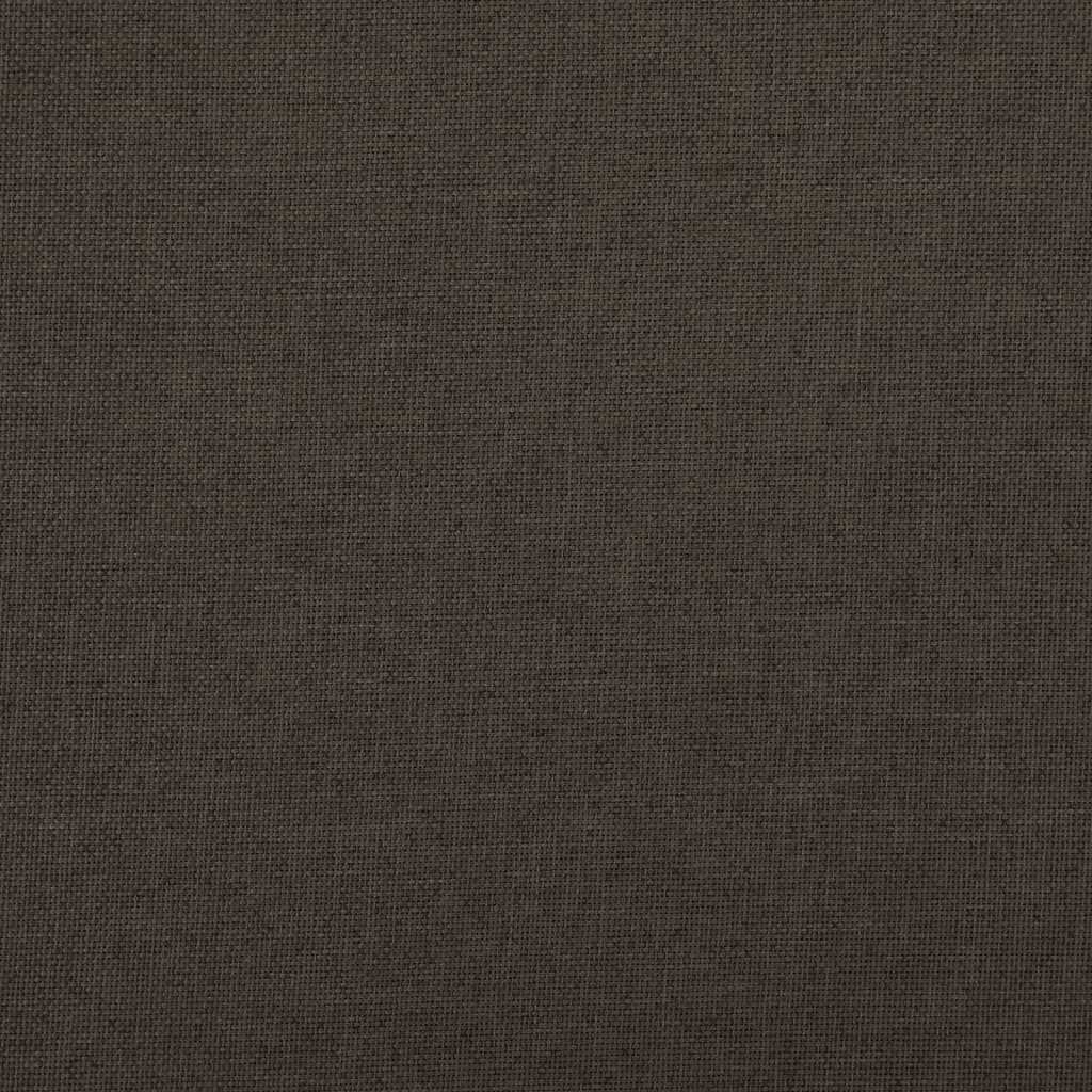 Cassapanca Pieghevole Marrone Scuro 76x38x38 cm in Simil Lino cod mxl 38038