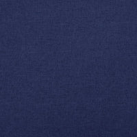 Cassapanca Pieghevole Blu 76x38x38 cm in Simil Lino 338815