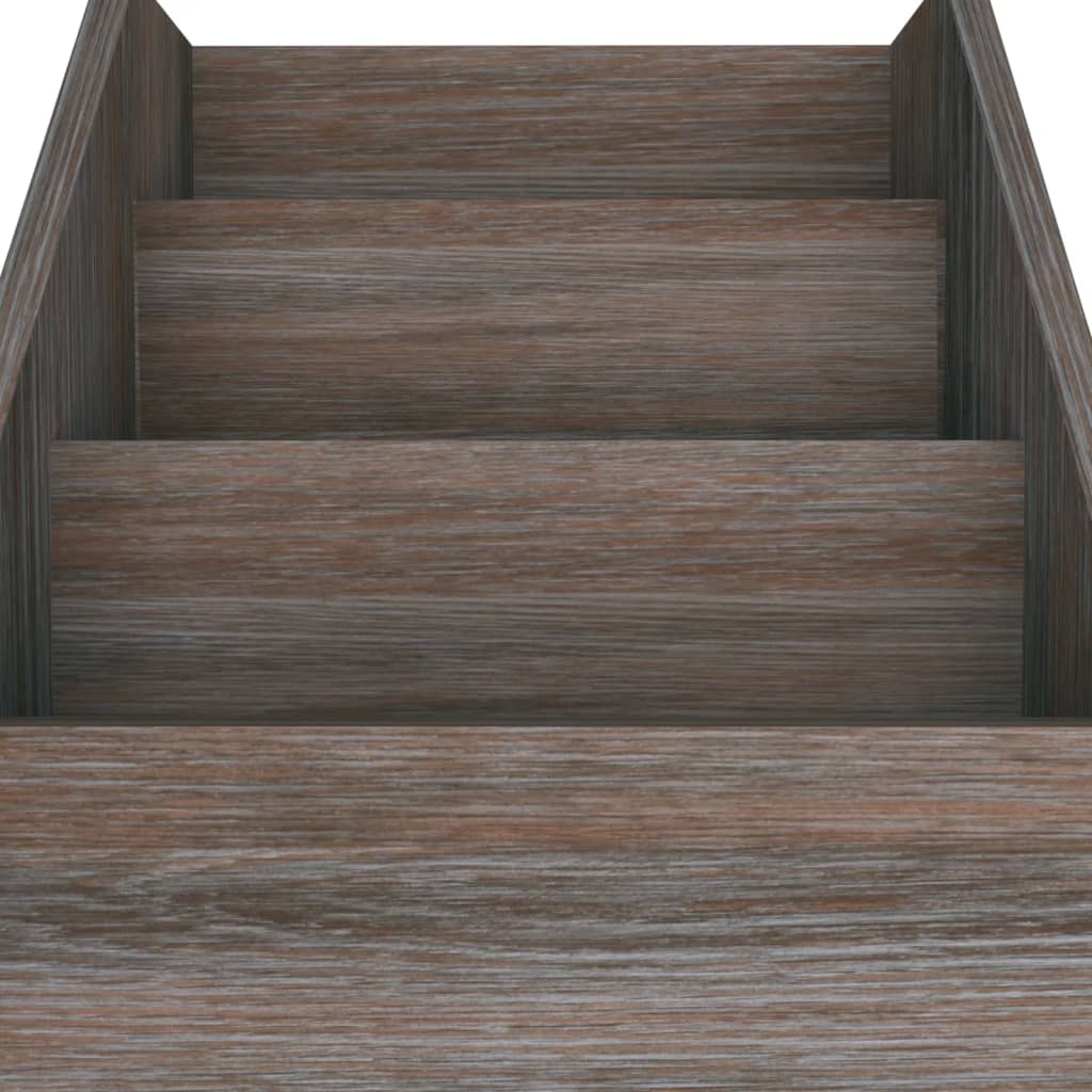 Portariviste Bambini Grigio e Sonoma 71x30x78,5 cm Truciolato cod mxl 66362