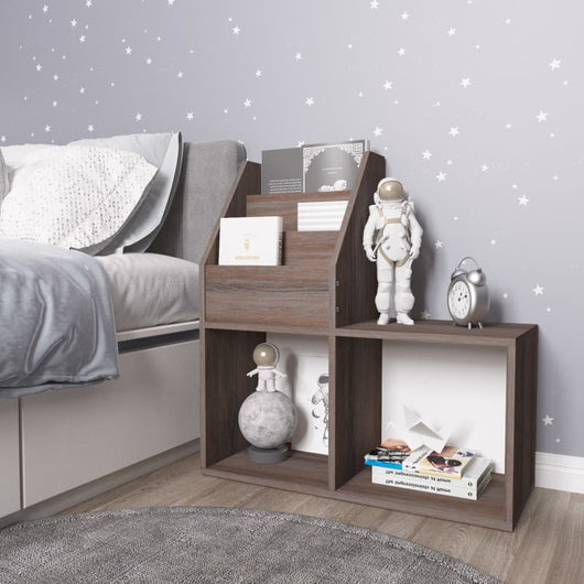 Portariviste Bambini Grigio e Sonoma 71x30x78,5 cm Truciolato cod mxl 66362