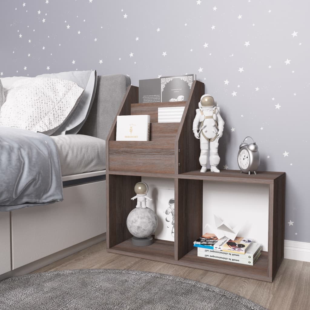 Portariviste Bimbi Grigio Rovere Sonoma 71x30x78,5 Multistrato 339519