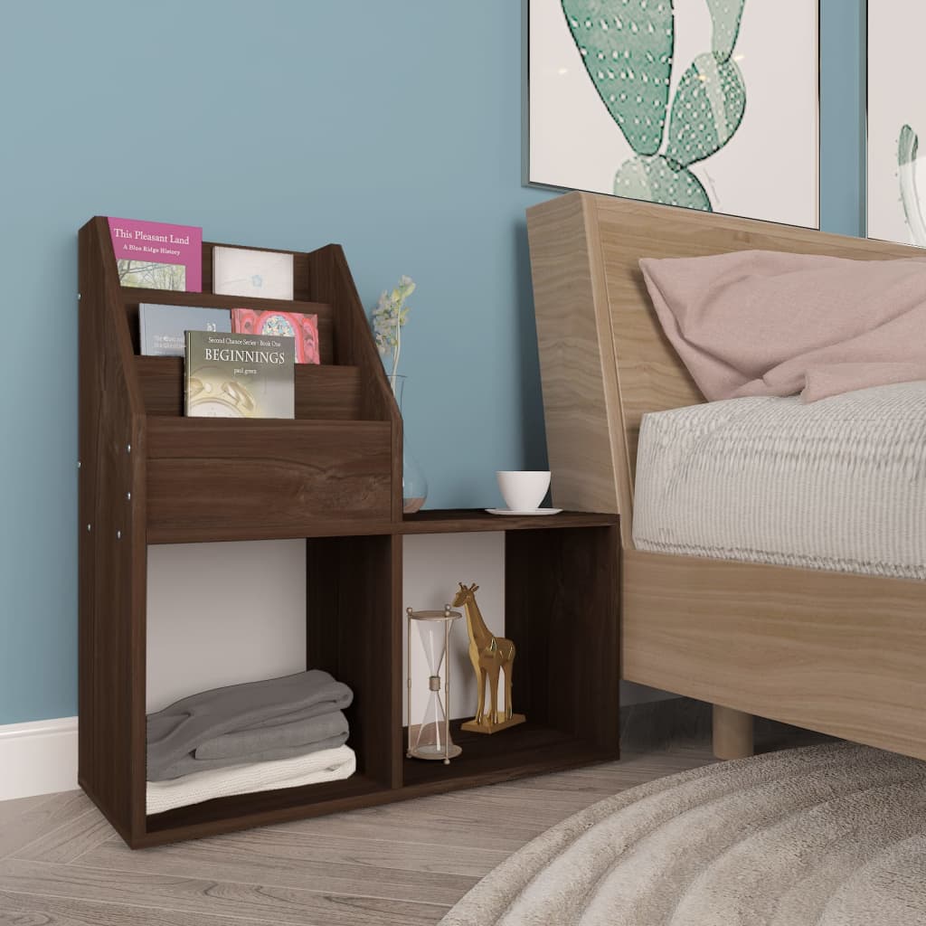 Portariviste Bambini Rovere Fumo 71x30x78,5cm Legno Multistrato 339520