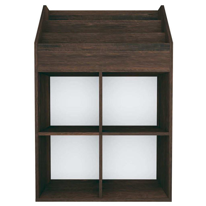 Portariviste per Bambini Rovere Fumo 71x30x114 cm Multistrato 339534