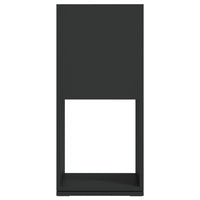 Armadietto Girevole Nero 34,5x34,5x75,5 cm Truciolato 339558