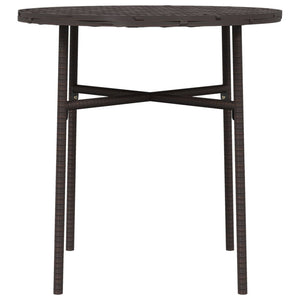 Tavolino da Tè Marrone 45 cm in Polyrattan 317175