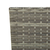 Panca da Giardino con Cuscini Grigi 176 cm in Polyrattan