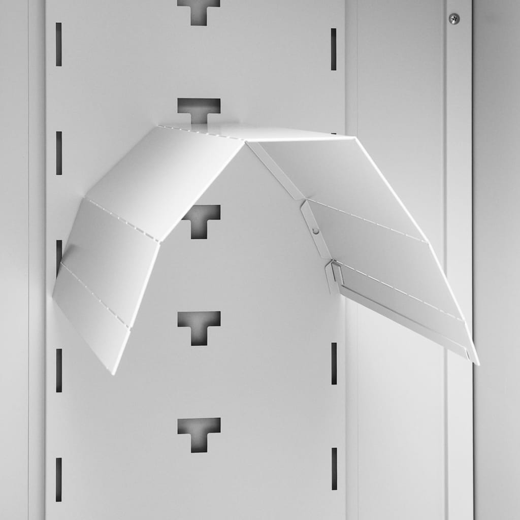 Armadietto per Sella Grigio Chiaro 53x53x140 cm in Acciaio    cod mxl 49519