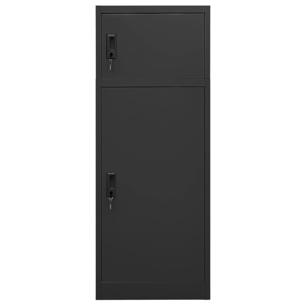 Armadietto per Sella Antracite 53x53x140 cm in Acciaio 339602