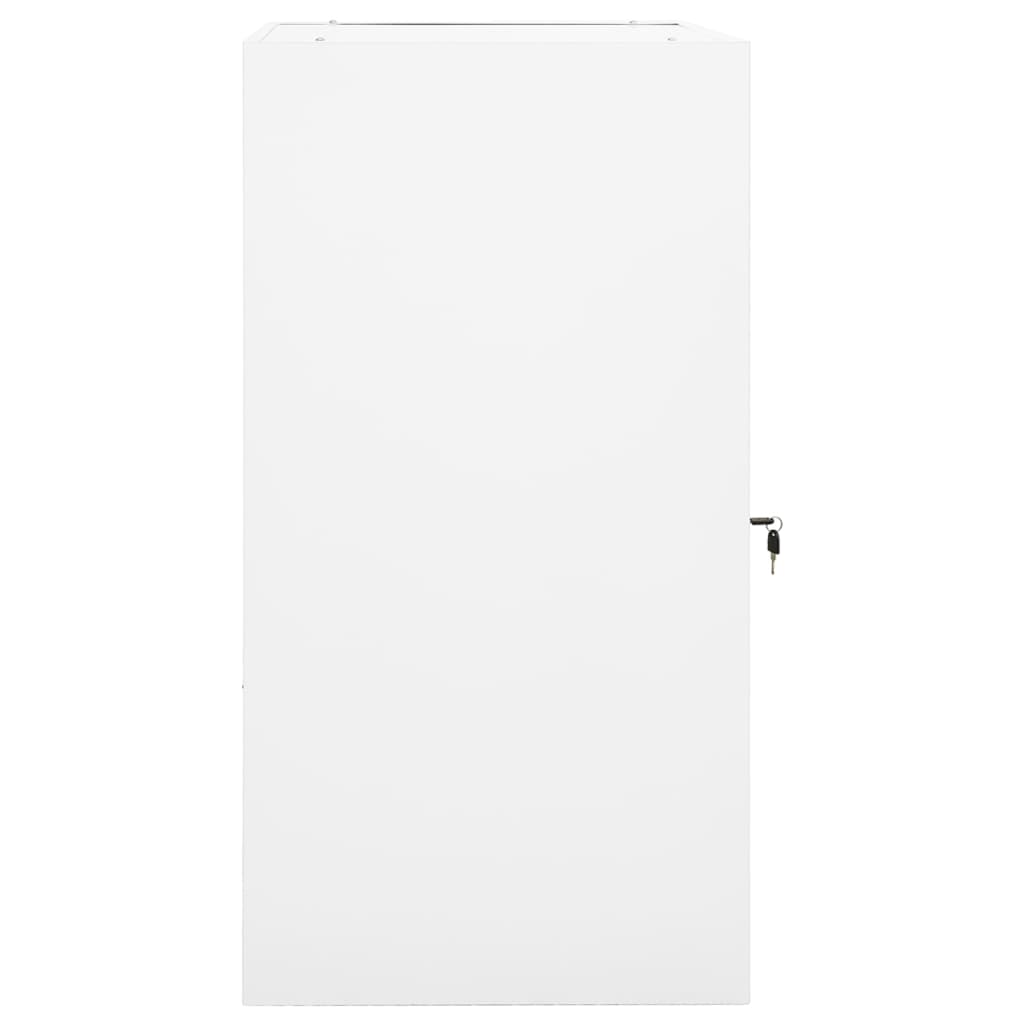 Armadio Porta Sella Bianco 53x53x105 cm in Acciaio