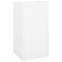 Armadio Porta Sella Bianco 53x53x105 cm in Acciaio 339603