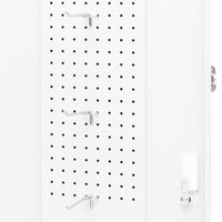 Armadio Porta Sella Bianco 53x53x105 cm in Acciaio