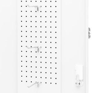 Armadio Porta Sella Bianco 53x53x105 cm in Acciaio