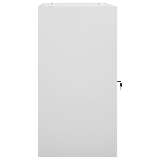 Armadio Porta Sella Grigio Chiaro 53x53x105 cm in Acciaio 339604