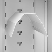 Armadio Porta Sella Grigio Chiaro 53x53x105 cm in Acciaio 339604