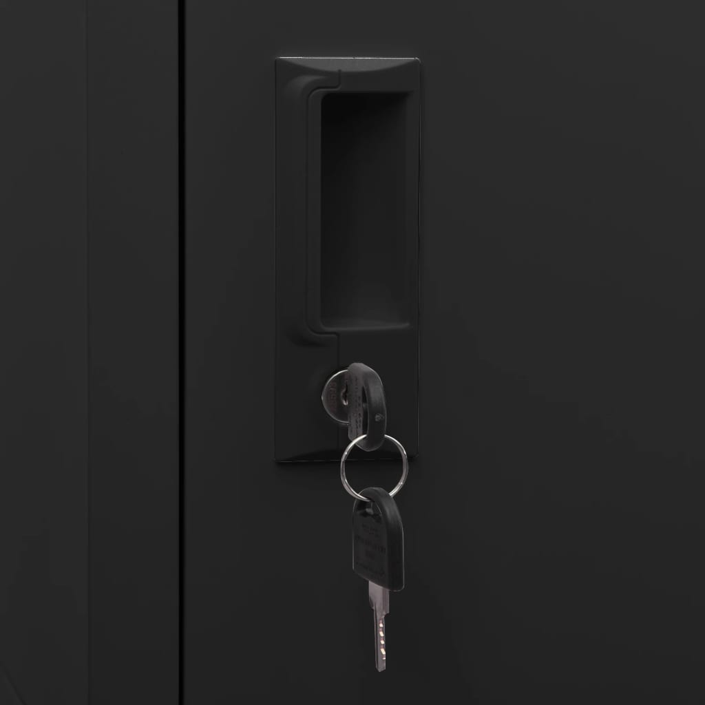 Armadio Porta Sella Antracite 53x53x105 cm in Acciaio