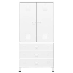 Armadio Bianco Industriale 90x50x180 cm in Metallocod mxl 77612