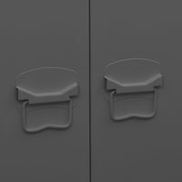 Armadio Antracite Industriale 90x50x180 cm in Metallo 339615