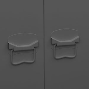 Armadio Antracite Industriale 90x50x180 cm in Metallo 339615