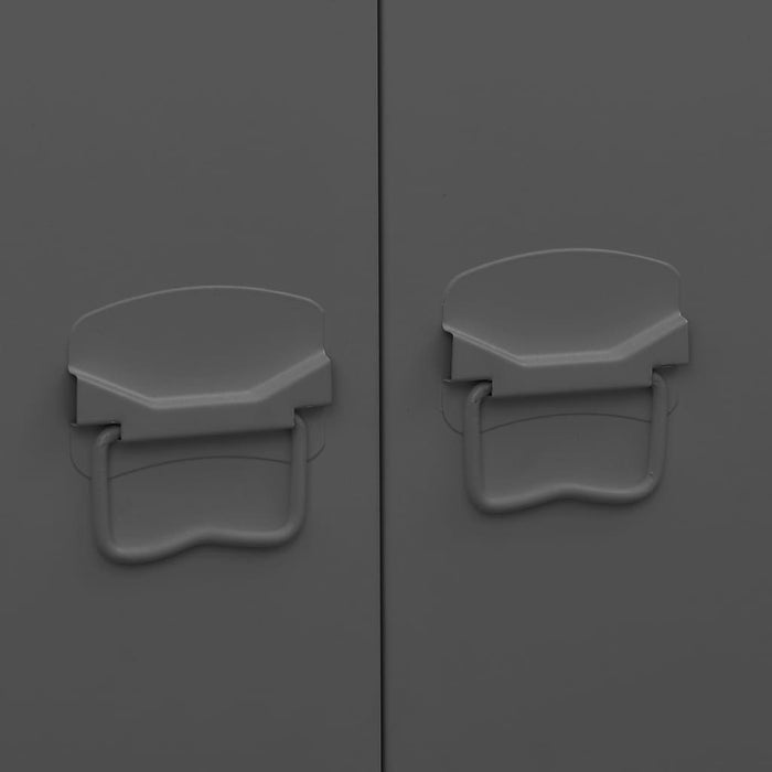 Armadio Antracite Industriale 90x50x180 cm in Metallo 339615