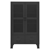 Armadio Classificatore Industriale Nero 70x40x115 cm in Metallo cod mxl 53459