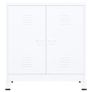 Armadio Classificatore Industriale Bianco 90x40x100 cm Acciaio 339624