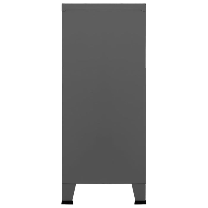 Classificatore Industriale Antracite 90x40x100 cm in Acciaio cod mxl 53925