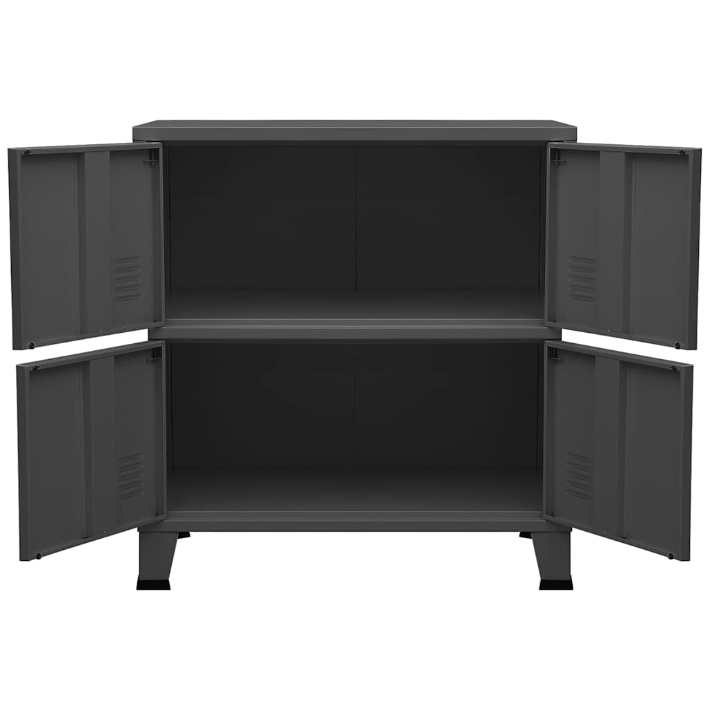 Classificatore Industriale Antracite 75x40x80 cm in Acciaio cod mxl 43468