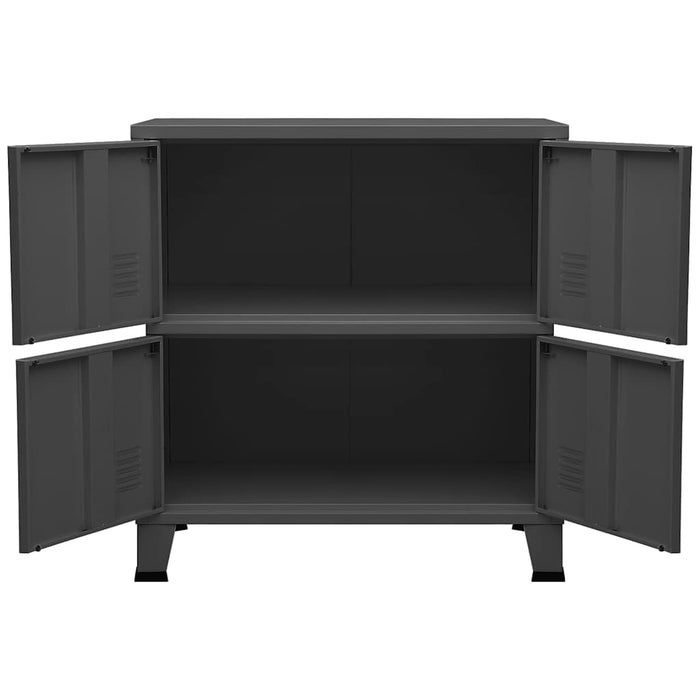 Classificatore Industriale Antracite 75x40x80 cm in Acciaio cod mxl 43468