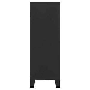 Armadio Classificatore Industriale Nero 75x40x115 cm in Metallo 339628