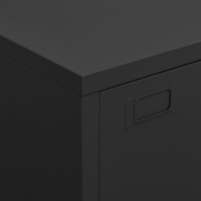 Armadio Classificatore Industriale Nero 75x40x115 cm in Metallo cod mxl 49658