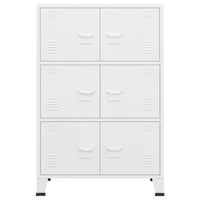 Armadio Classificatore Industriale Bianco 75x40x115 cm Metallo 339629