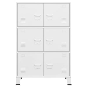Armadio Classificatore Industriale Bianco 75x40x115 cm Metallo 339629