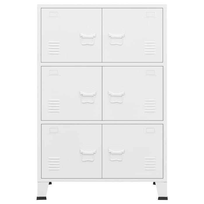 Armadio Classificatore Industriale Bianco 75x40x115 cm Metallo 339629