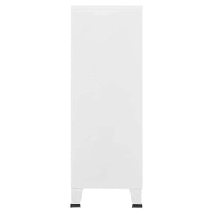Armadio Classificatore Industriale Bianco 75x40x115 cm Metallo 339629