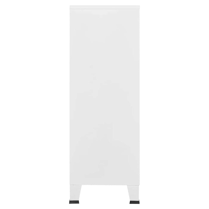 Armadio Classificatore Industriale Bianco 75x40x115 cm Metallo 339629