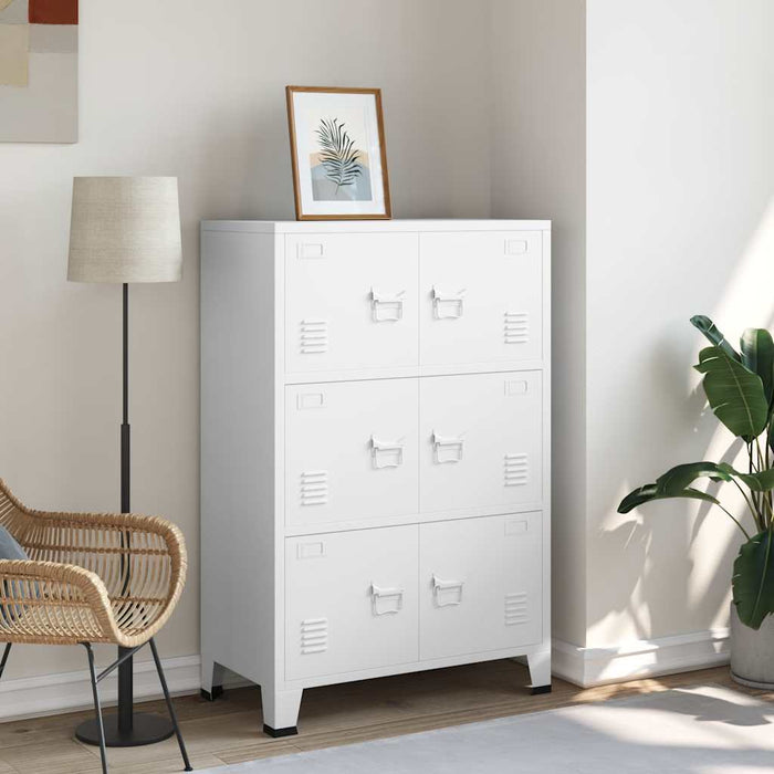 Armadio Classificatore Industriale Bianco 75x40x115 cm Metallo cod mxl 46345