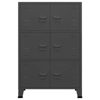 Classificatore Industriale Antracite 75x40x115 cm in Metallo 339630