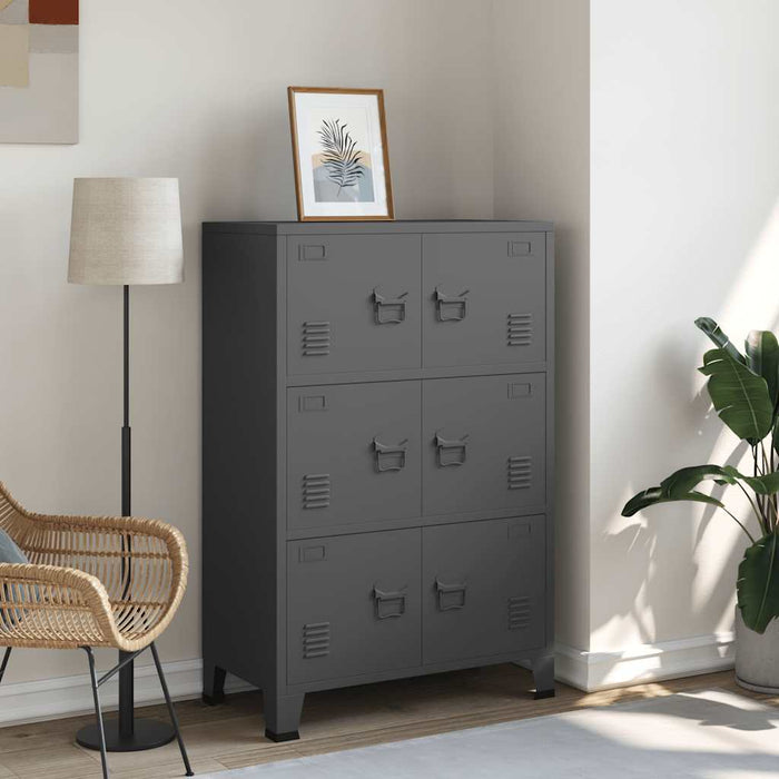 Classificatore Industriale Antracite 75x40x115 cm in Metallo 339630