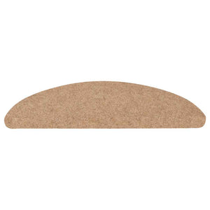Tappeti Adesivi per Scale 15 pz 56x17x3 cm Beige 136388