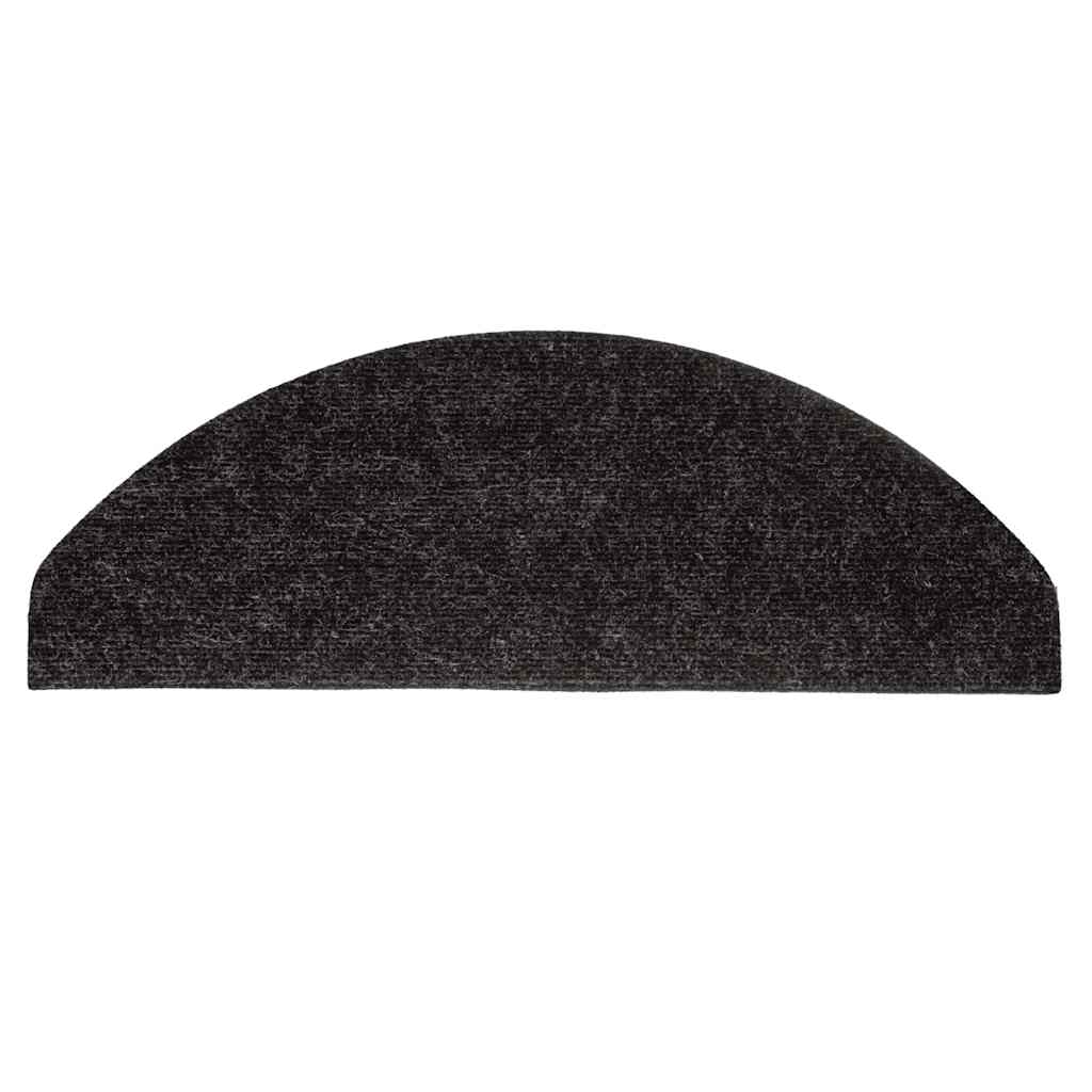 Tappeti Adesivi per Scale 15 pz 56x17x3 cm Nero