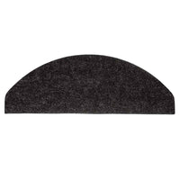 Tappeti Adesivi per Scale 15 pz 56x17x3 cm Nero 136390