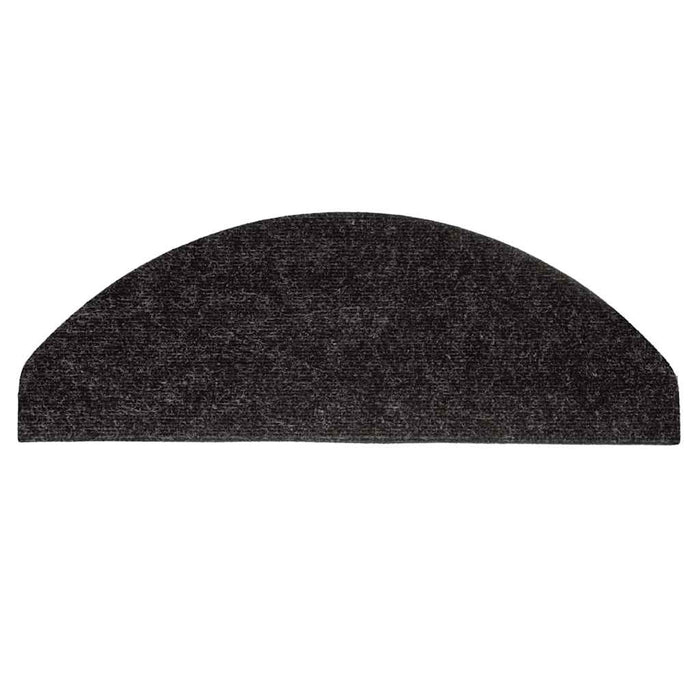 Tappeti Adesivi per Scale 15 pz 56x17x3 cm Nero 136390