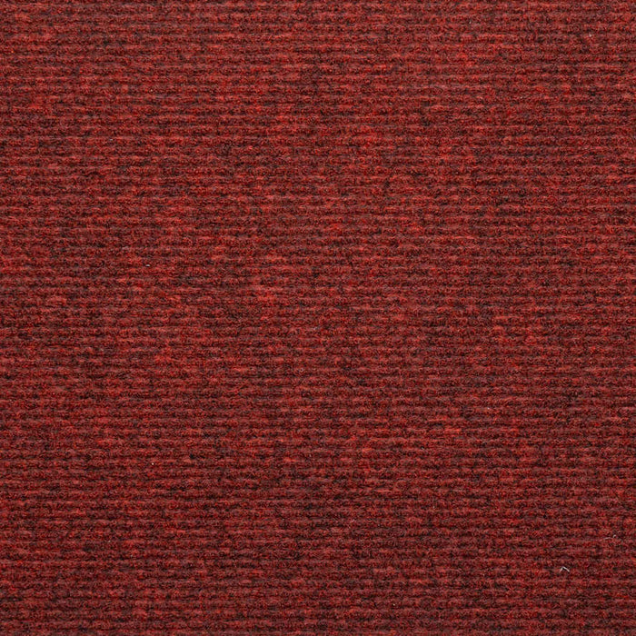 vidaXL Tappeti Adesivi per Scale 15 pz 56x17x3 cm Rossi