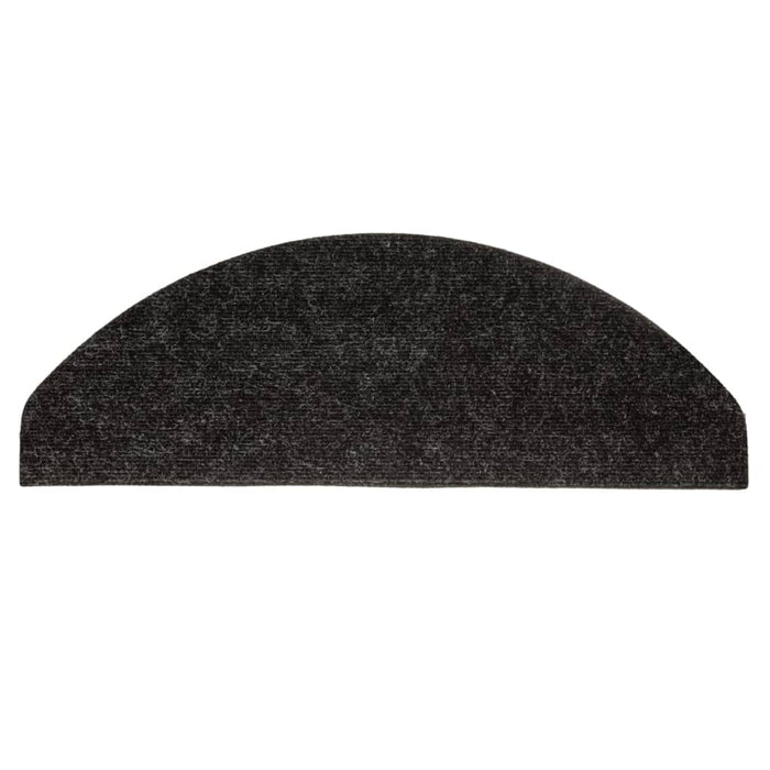 Tappetini Autoadesivi per Scale 15 pz 65x22,5x3,5 cm Antracite 136395