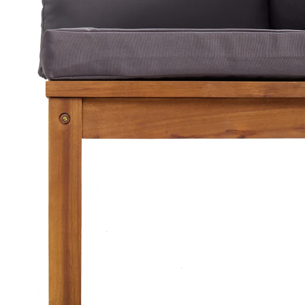 Divano da Giardino 2 Posti con Cuscino Legno Massello di Acacia cod mxl 46393