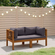 Divano da Giardino 2 Posti con Cuscino Legno Massello di Acacia cod mxl 46393