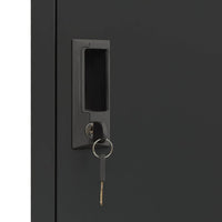 Armadietto con Serratura Antracite 38x45x180 cm in Acciaio 339775
