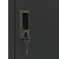 Armadietto con Serratura Antracite 38x45x180 cm in Acciaio cod mxl 50449