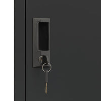 Armadietto con Serratura Antracite 38x45x180 cm in Acciaio cod mxl 52232